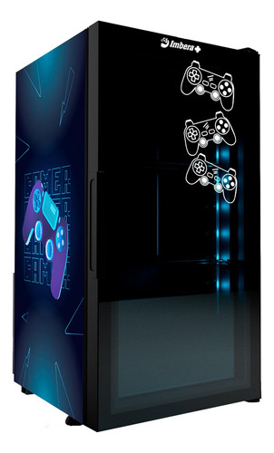 Refrigerador Porta De Vidro Com Led The Gamer Imbera Vr1,5 Cor Gamer Blue 220v