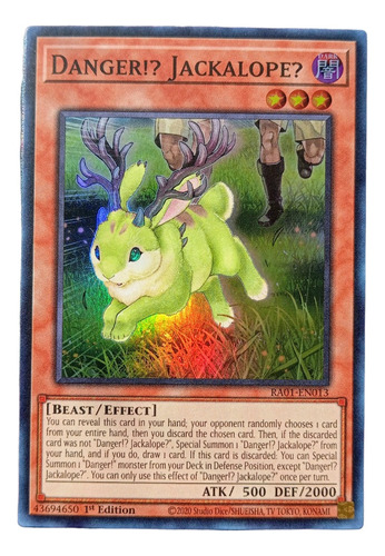 Yugioh Tcg Danger!? Jackalope? Super Raro Original Konami