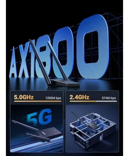 Ugreen Adaptador Wifi, Ax1800 Wifi 6 Adaptador