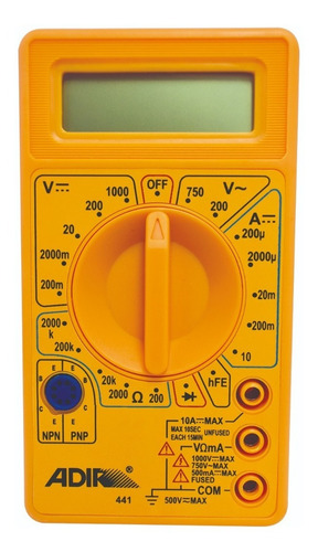 Multimetro Digital Pantalla Digital Adir 441