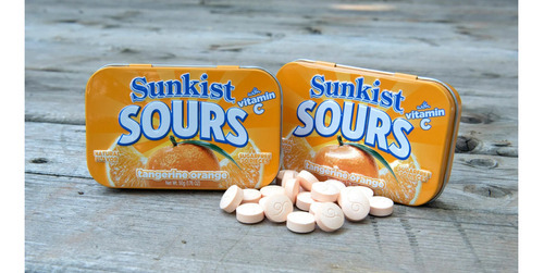 Bala Sunkist Sours Tangerine Orange Big Sky Lata 50g