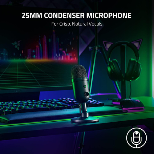 Micrófono De Condensador Usb Razer Seiren V2 X Para Trans...