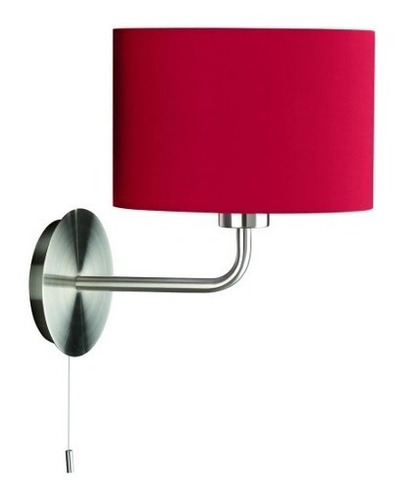 Aplique Pared Philips Aruba Rojo Con Tecla Encendido