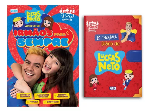 Livro Luccas e Gi em Irmãos para Sempre de Luccas Neto (Português