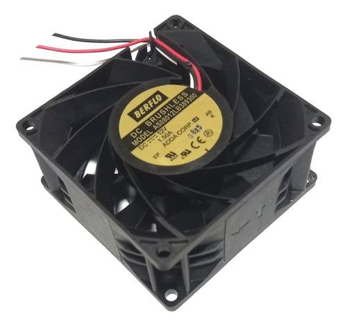 Cooler 80x80x38 12v Rol. 1.5amp 15w 7000rpm 99.44 Cfm Berflo