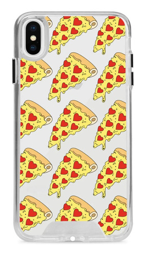 Funda Para iPhone XS Max Diseño Moderno Pizza Transparente