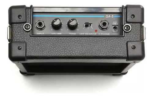 Imagen 2 de 6 de Amplificador De Guitarra Parlante Portatil Con Bateria Color Negro