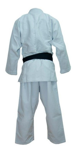 Imagen 2 de 8 de Judogi Shiai Tramado Mediano Blanco Talles 4-8 Uniforme Judo