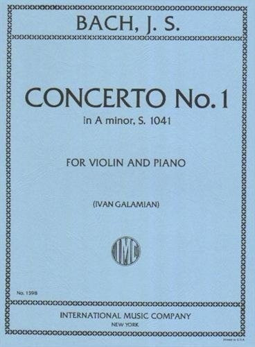 Bach Js Concerto No 1 En Un Menor Bwv 1041 Para Violin Y Pi