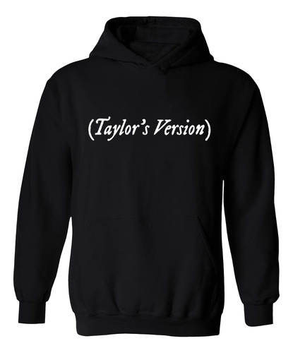 Buzo Negro Taylor Swift Taylor's Version Hoodie Frisa