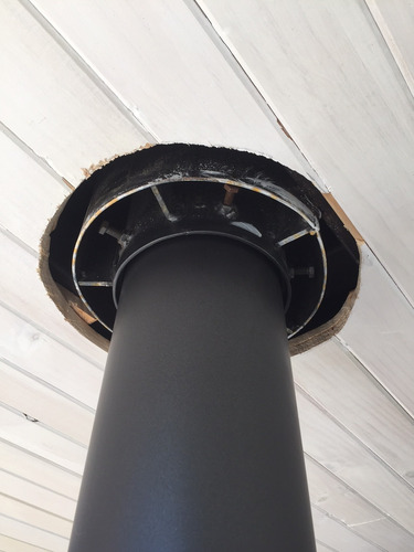 Tubo Chimenea Nat A.inox 304 2mm Diametro 220cm Sin Costura