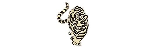 A N Kingpiin Broche De Tigre Animal Lindo, Pin De Solapa Par