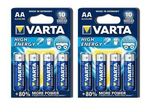 Pilas Varta Alcalinas Aa High Energy 8uni Tienda Virtual