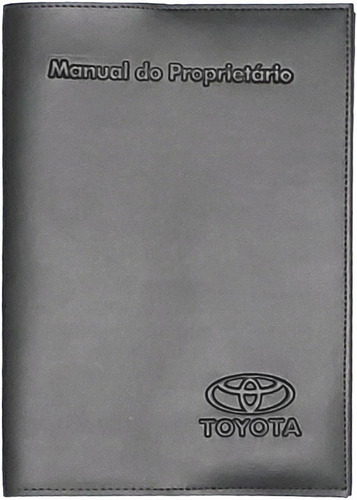 Imagem 1 de 2 de Capa Porta Manual Proprietário Toyota Couro Eco