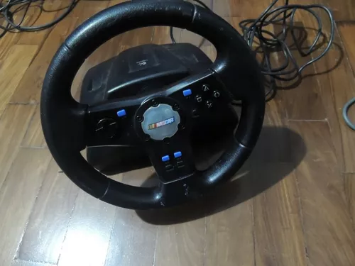 Volante Logitech Nascar Racing Wheel Ps2 Usado Sem Pedal - Escorrega o Preço