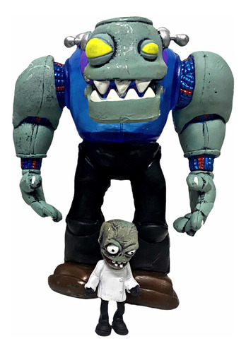 Plantas Vs Zombies Dr Zombie Figura 17 Cm Con Luz Led Pvz2