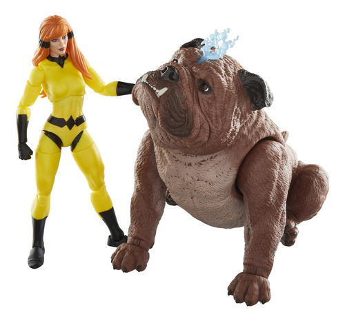 Marvel Legends Series Crystal Y Lockjaw Figuras 15 Cm Ews
