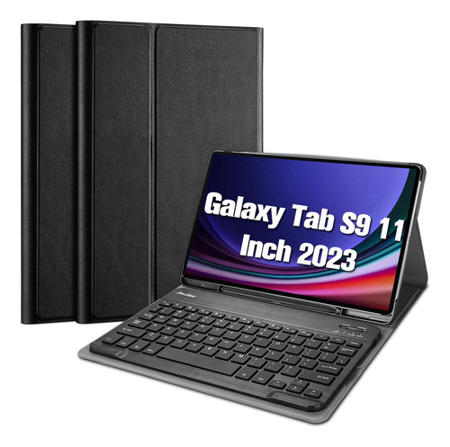 Funda Teclado Para Galaxy Tab Soporte Pen Protectora Negro