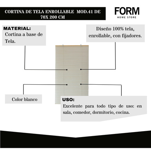 Cortina De Papel 70x200
