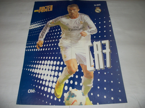 Poster - Cristiano Ronaldo Con Sus Cualidades - (Usado)