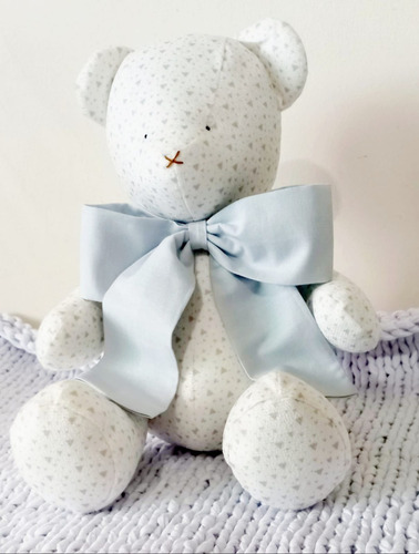 Imagem 2 de 7 de Urso Ursinho Peti Petá Veludinho Estampado 30cm