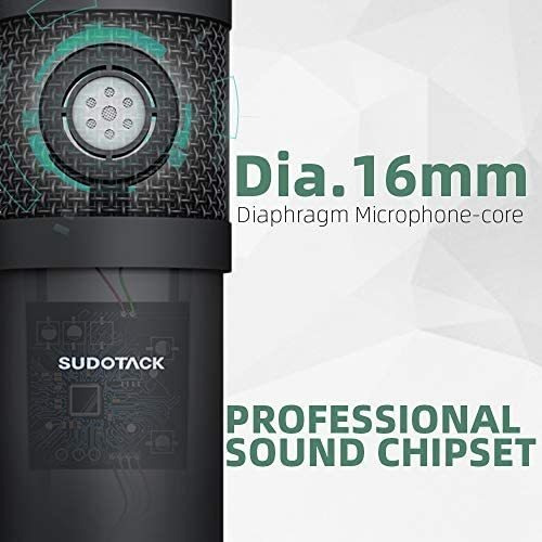 Usb Streaming Podcast Pc Micrófono, Sudotack Professional 1