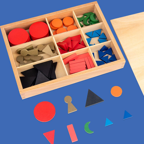Material Didáctico Montessori De Madera Para Preescolar