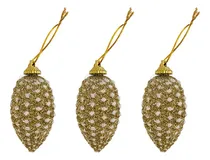 Comprar Adorno Navideño Estrella Colgante Para Árbol Brillante X3
