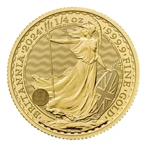 Comprar Moneda 1\u002F4 Cuarto Onza Oro Puro Britannia Charles 25 Libras