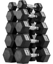 Comprar Set De 5 Pares De Mancuernas Hexagonales De 5lb Hasta 25 Lb