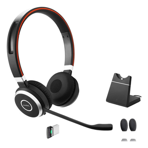 Audifonos Jabra Evolve 65 Stereo Inalámbricos Color Negro