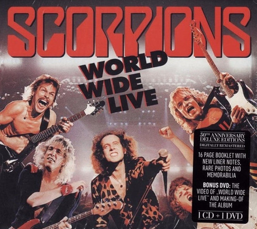 Scorpions - World Wide Live: 50th Band Anniversary Cd + Dvd