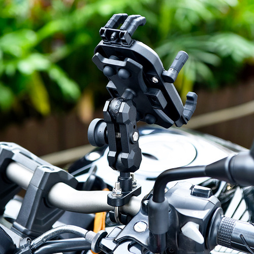 Suporte De Celular P/ Moto Carregador Indução Anti-roubo
