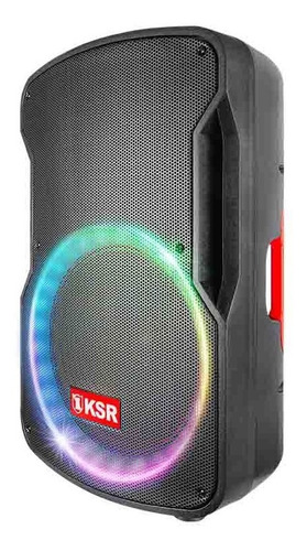 Imagen 2 de 6 de Bafle Recargable 15pLG Bocina 25,000w Pmpo Ksr Msa-7515cl Color Negro