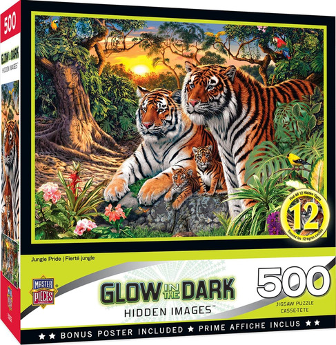 Rompecabeza - Jungle Pride 500pcs Glow