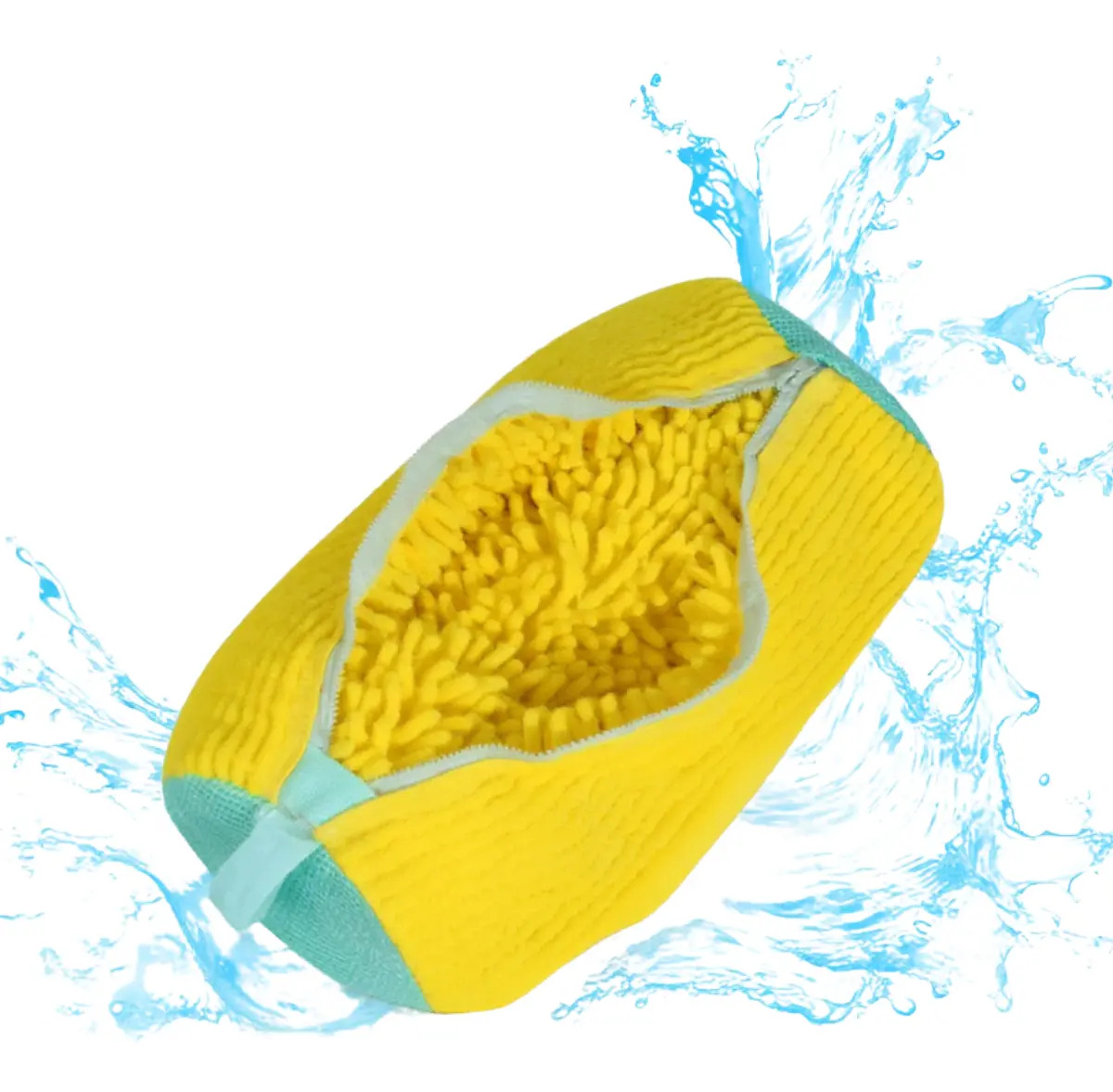 Saco Lavagem Tênis Sapatos Calçados Maquina De Lavar Amarelo