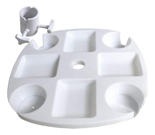 Sombrilla De Playa De Plástico, Bandeja Para Mesa, Soporte