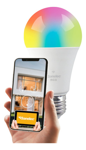 Sanelec Foco Led Inteligente Con Conexión Bluetooth Tipo A19