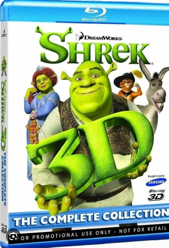 Shrek Blue Ray 3d 3discos Nuevos Sin Sellar Son Reproducción