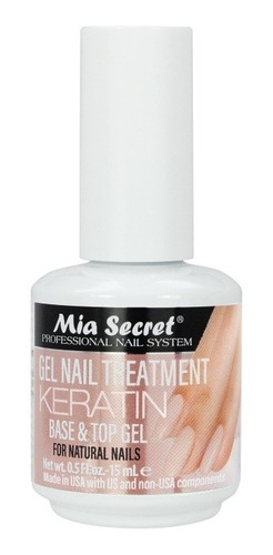 Tratamiento Base Y Top Gel Keratina 15 Ml Mia Secret