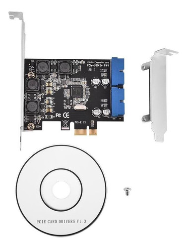 Adaptador De Tarjeta Pci-e 2 Puertos Usb 3.0 A Pci Interna