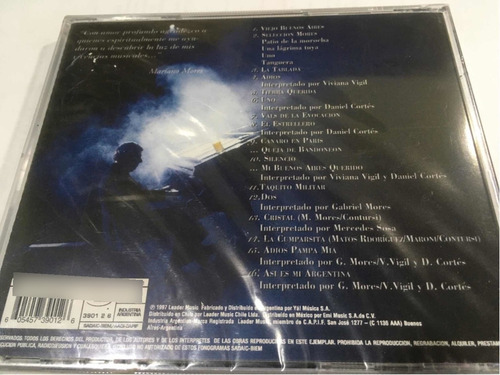 Mariano Mores Grandes Éxitos En Vivo Cd Nuevo Cerrado