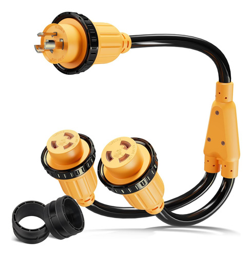 Adaptador Divisor Elétrico Mecmo Nema L5-30p Para 2 L5-30r