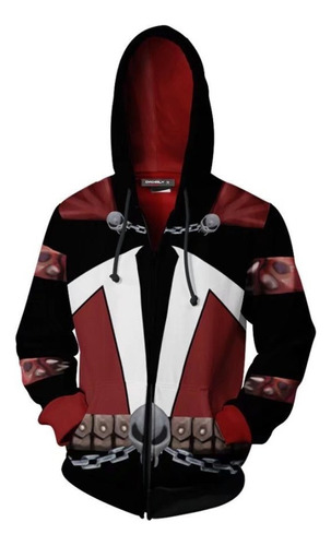 Sudadera De Superhéroe Spawn Cosplay Con Cremallera