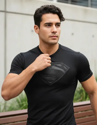 Camisa Slim Compressão Superman Protecao Uv Dryfit Rashguard