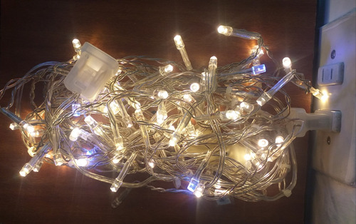 Magníficas Luces Blancas De Navidad( Cables Blancos)