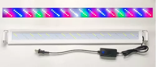 Lampara Luz Led Acuario 70cm Peces Plantas Roja Azul Blanca