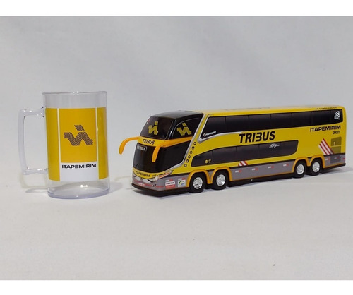 Miniatura Ônibus Itapemirim Tribus - Seu Nome No Itinerário