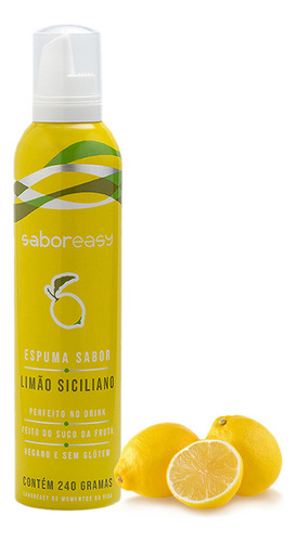 Espuma De Limão Siciliano Para Bebidas Saboreasy