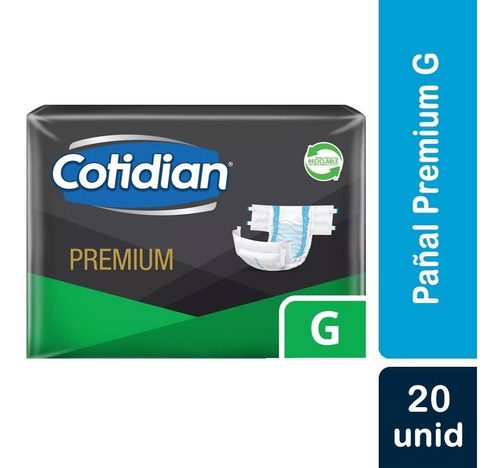 Pañal Adulto Cotidian Premium G (grande)  1 Pqt